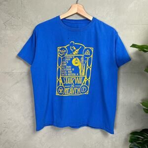 Led Zeppelin 00s Stairway to Heaven Distressed Small Boxy Shirt